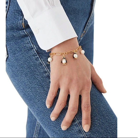 ♠️kate spade Arctic Friends Penguin Charm Bracelet, NWT - Picture 11 of 11